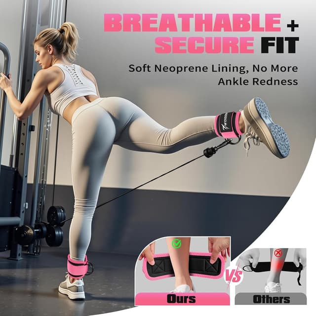 Detalle de WOQQW Resistance bands set ankle weights