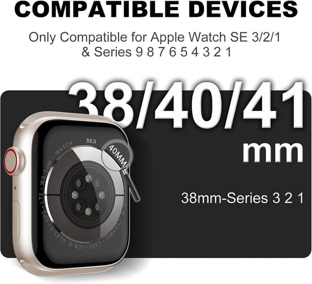 Thumbnail 2 de XYF Crystal Clear Apple Watch Band 41mm