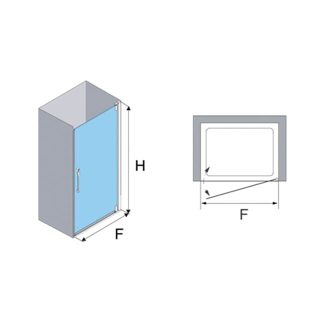 Thumbnail 3 de Profiltek Keisy KE-210 Mampara ducha 8 mm 195 cm