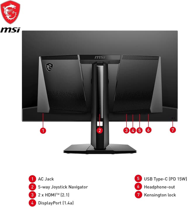 Thumbnail 5 de MSI MAG 321UPX QD-OLED Monitor 31,5 Zoll