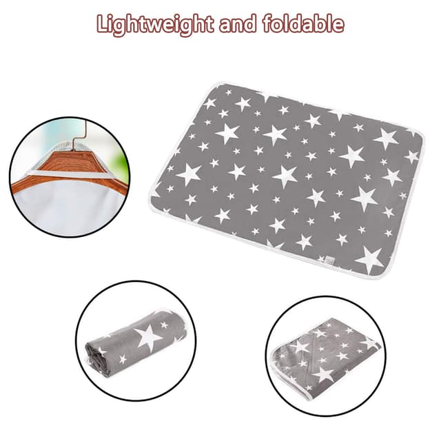 Detalle 2 de 2er Set Baby Wickelunterlage 50 x 70 cm