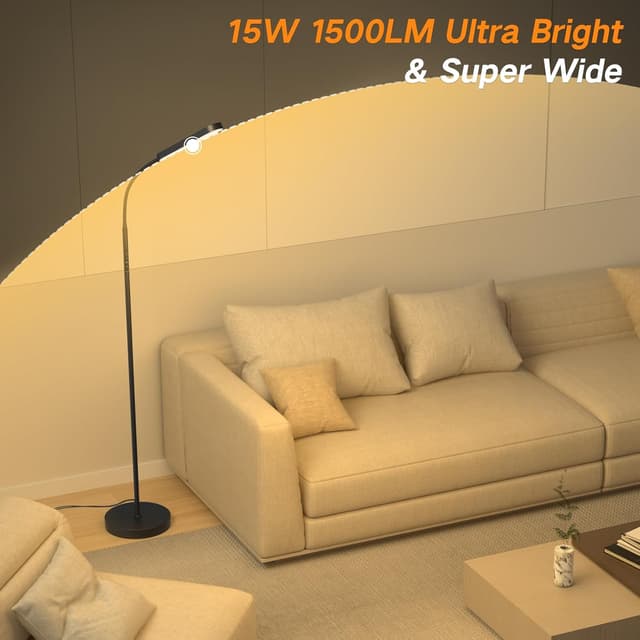 Detalle de OUTON LED Floor Lamp 15W 1500LM