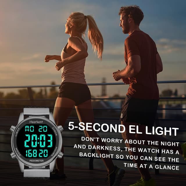 Detalle de Hearkent Pedometer Watch for Women 30M