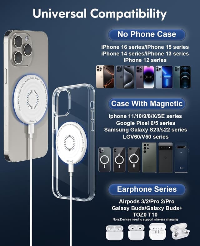 Thumbnail 5 de Mag-Safe Magnetic Wireless Charger 15W for iPhone