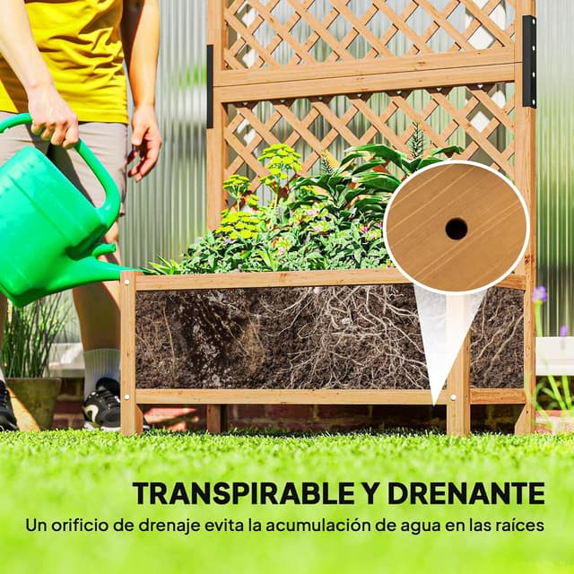 Thumbnail 3 de Outsunny Arriate 90x45x180 cm Jardin