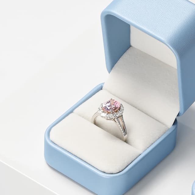 Detalle de Papten Caja para Anillos de Joyería ❤️ para Boda y Propuesta