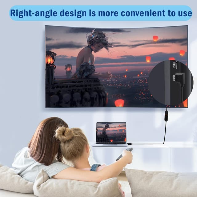 Detalle 1 de PNGKNYOCN 8K HDMI 2.1 Kabel 0,3 m