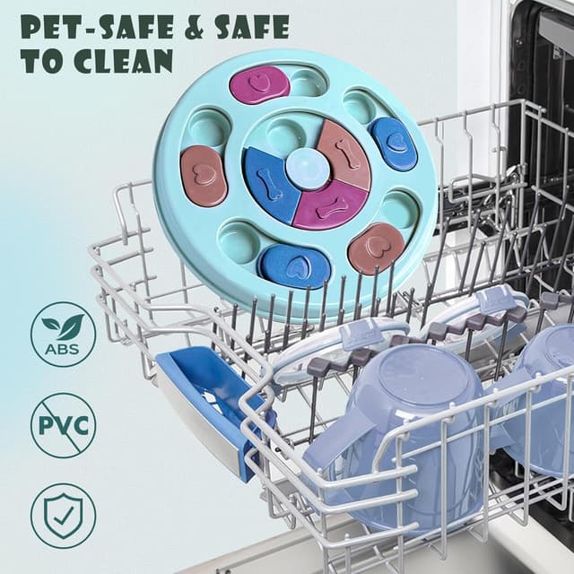 Detalle de TRIGRAND puzzle interattivo per cani con mangiatoia rallenta-cibo, lavabile e pensato per stimolare il QI