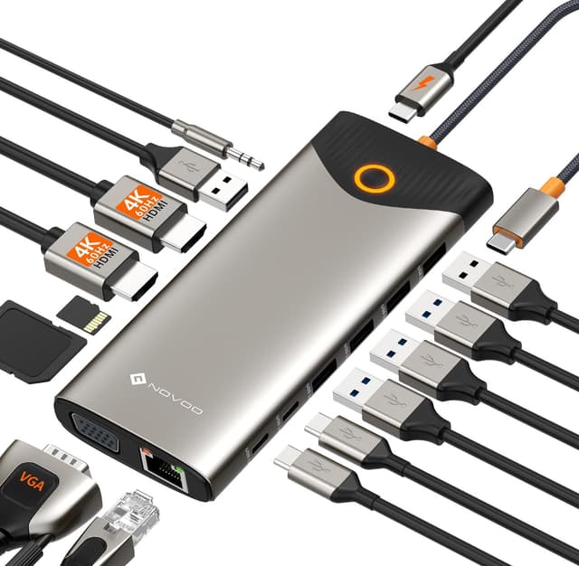 Imagen de NOVOO USB C Docking Station 15-in-1 đź–Ą en OfertitasTOP