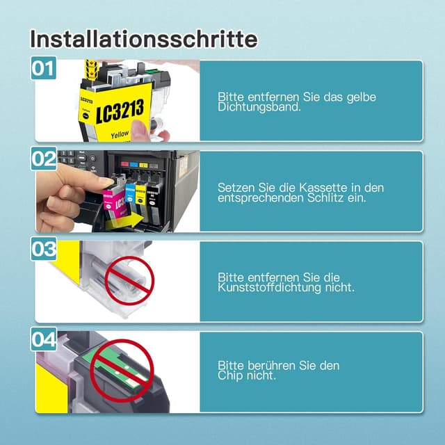 Thumbnail 3 de LC-3213 Kompatible Druckerpatronen 4er-Pack 400 Seiten