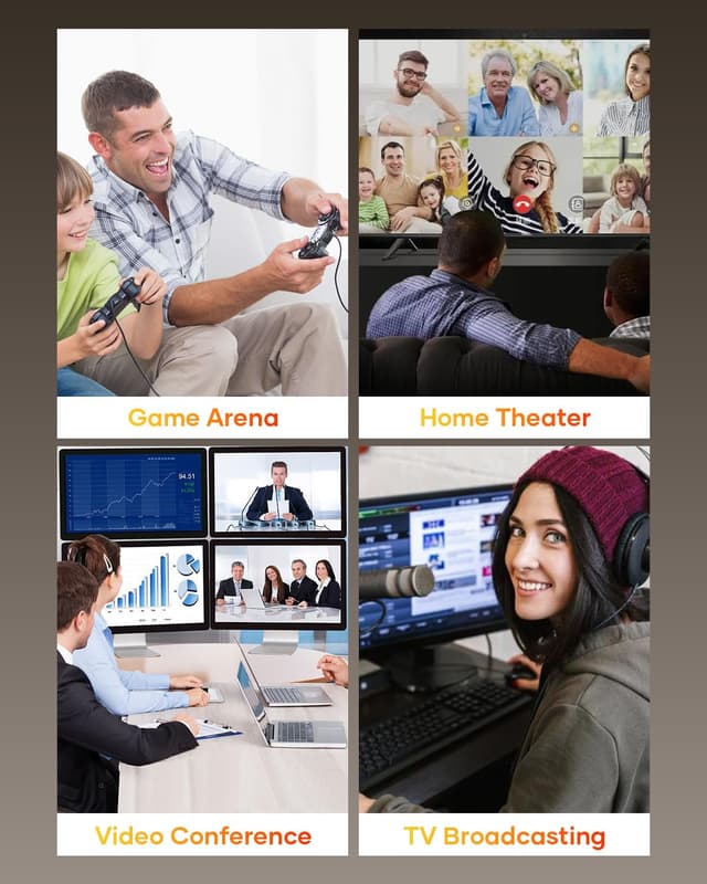 Thumbnail 6 de layajia Câble d’extension HDMI 2.1 8K (mâle vers femelle) 0,5 m – jusqu’à 8K@60 Hz et 4K@120 Hz