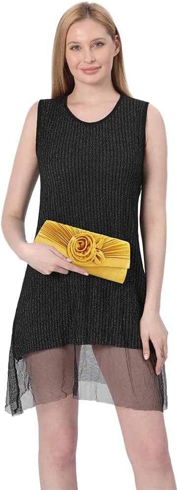 Detalle 2 de Wocharm satin banquet bag clutch for women – party, wedding and evening occasions