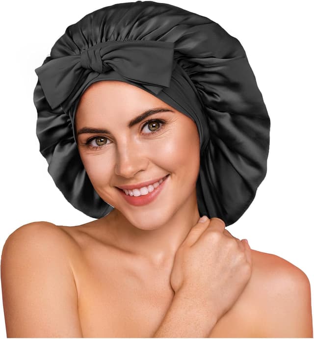 Thumbnail 6 de Umisleep 22 Momme Mulberry Silk Bonnet (Double Layer) – Non-Slip Sleep Cap Turban with Elastic Tie