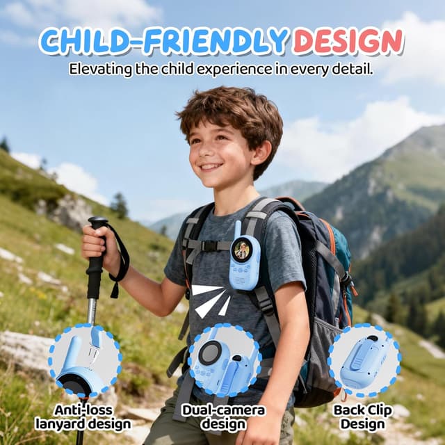 Thumbnail 5 de HEWEIMEI Video Walkie Talkie Kinder 300 m