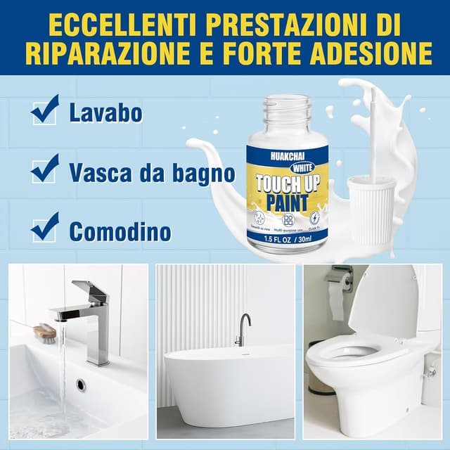 Detalle 2 de Vernice per ritocchi smaltata bianca 30 ml