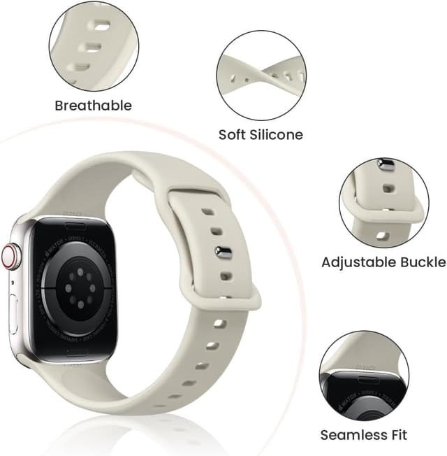 Detalle de OFFCUP cinturino sport compatibile con Apple Watch (Serie 10/9/8/7/6/5/4/3/2/1/SE e Ultra/Ultra 2)