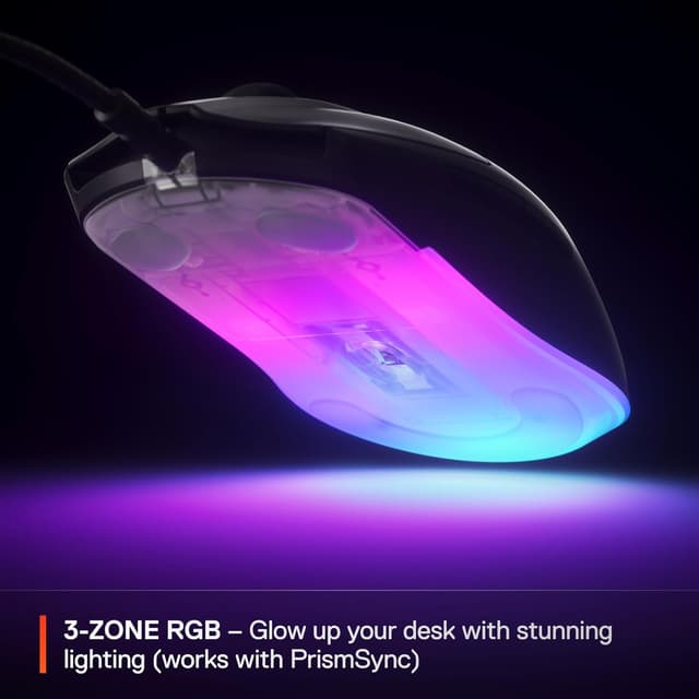 Detalle 2 de SteelSeries Rival 3 Gen 2 8500 DPI gaming mouse