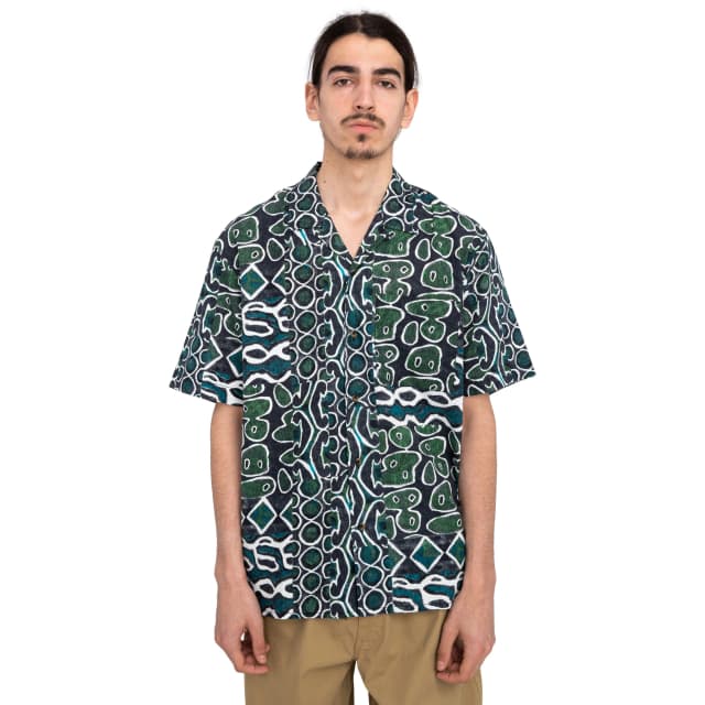 Detalle de Element Thalweg camisa de hombre con lino