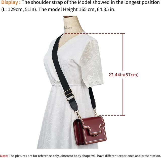 Thumbnail 5 de Women Wide Shoulder Bag Strap 1.4in