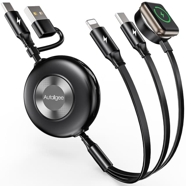 Detalle de Retractable Multi Charging Cable 110cm