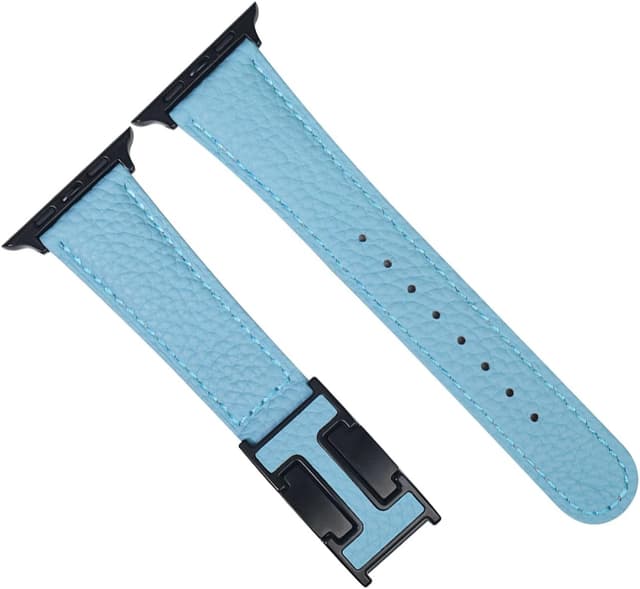 Thumbnail 6 de Leather Watch Band with Magnetic Buckle for Apple Watch (Ultra/Series/SE) – natural cowhide replacement strap