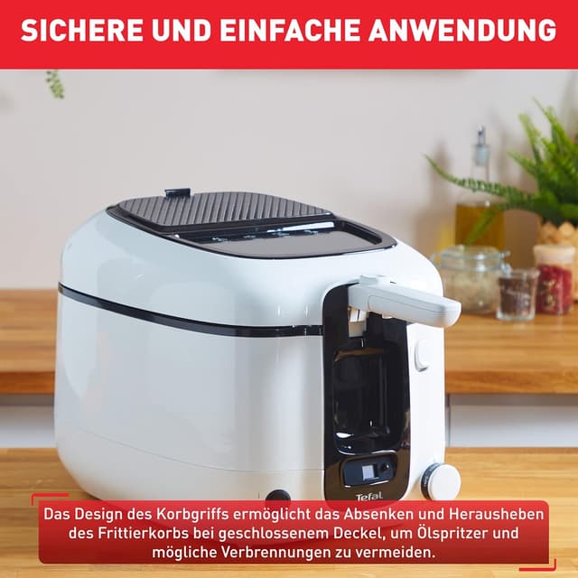 Detalle de Tefal Fritteuse Super Uno FR3140 mit Timer, 2,2 Liter & Geruchsfilter