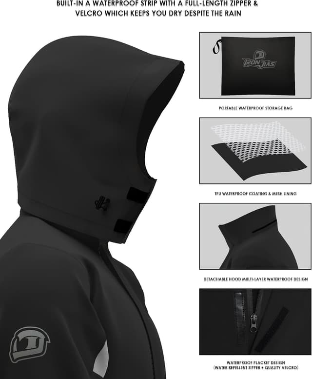 Thumbnail 2 de IRON JIA'S tuta impermeabile moto 15.000 mm