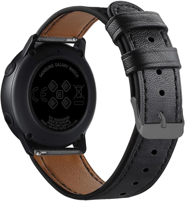 Detalle 2 de Bracelet cuir 18 mm pour Huawei Watch GT6/GT5/GT4 41 mm (remplacement) avec boucle inox