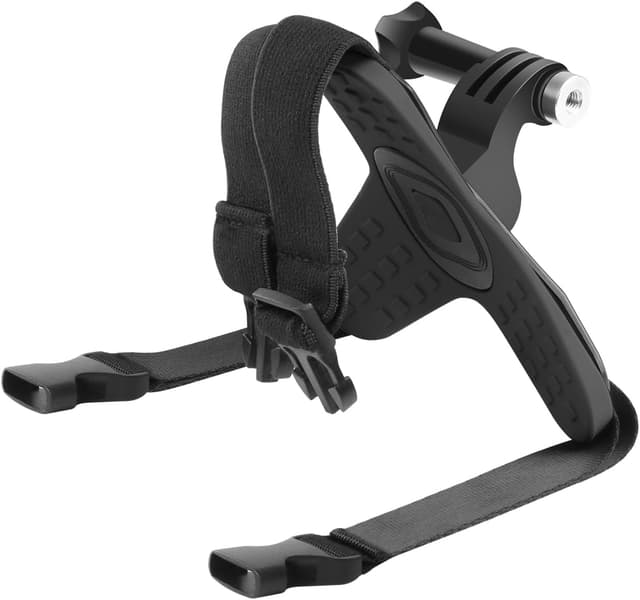 Detalle 2 de PULUZ Kinnriemen-Halterung für Motorradhelm (Klemme) kompatibel mit GoPro Hero 13/12/11/10, Insta360 X5/X4/X3 & DJI 360