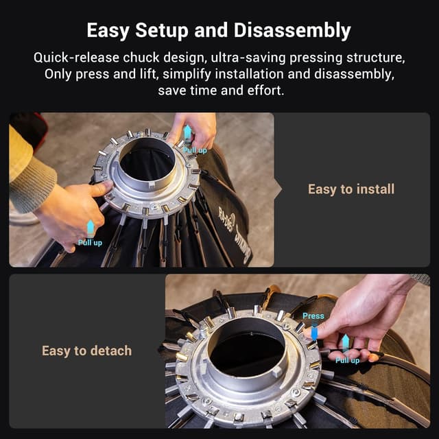 Thumbnail 1 de SMALLRIG RA-D85 85 cm Parabolic Softbox