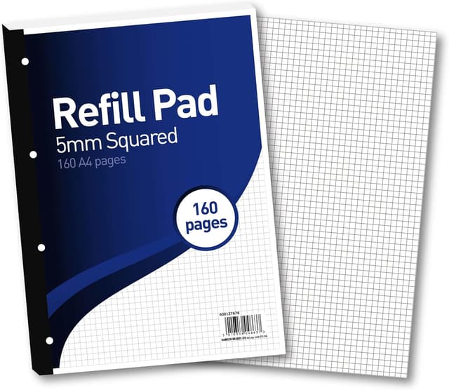 Detalle de SUMMIT A4 Refill Pad (5 mm squared) – 160-page pack of 5