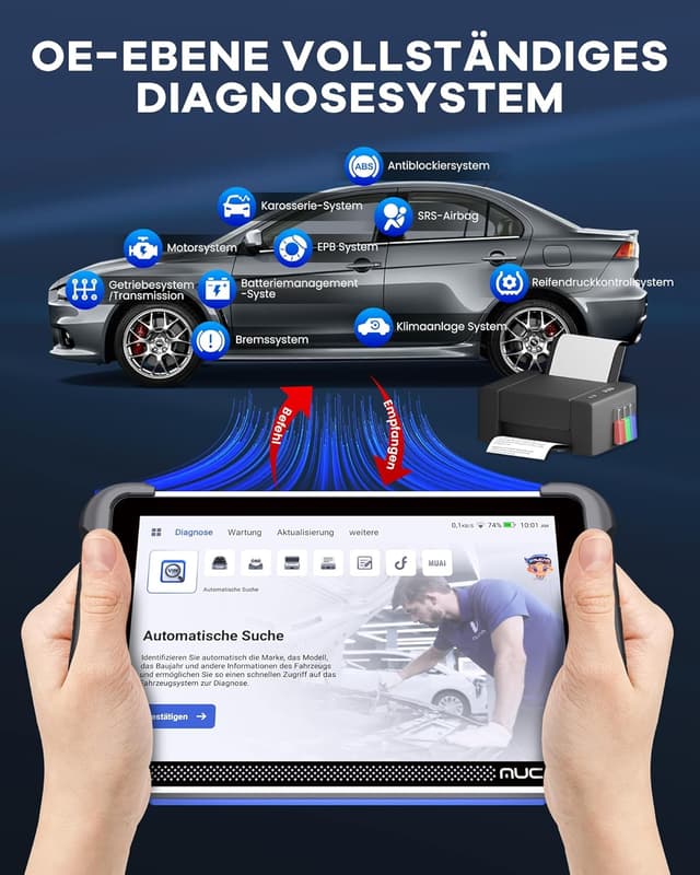 Thumbnail 2 de mucar 892BT OBD-II Diagnosegerät KI-Unterstützung
