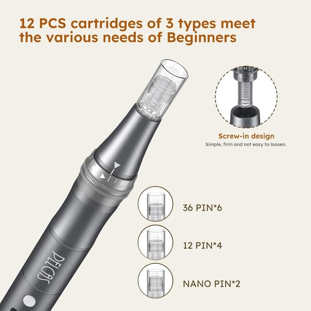 Detalle 2 de PELCAS Dermapen 9 Stufen Microneedling Pen đ