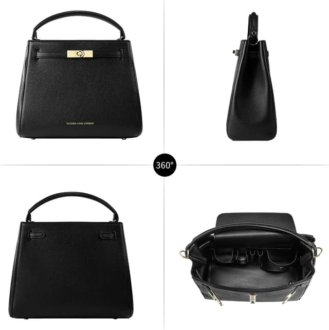 Thumbnail 6 de VICTORIA HYDE borsa a mano da donna in PU effetto lychee con tracolla e scomparti multipli