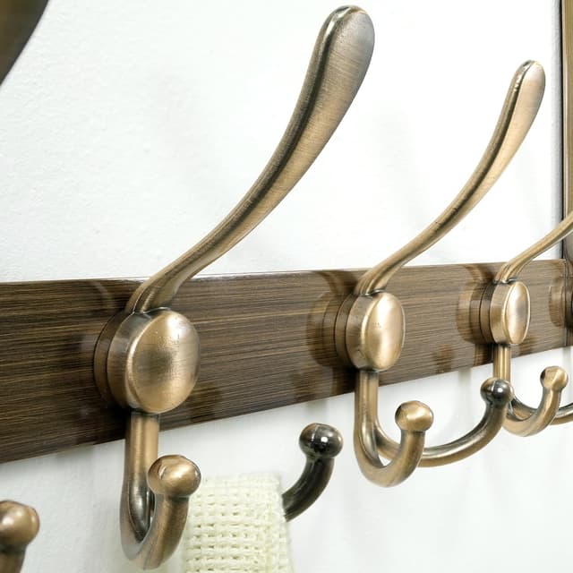 Thumbnail 5 de HONSKY Over Door Hook Rustic 5 Hooks