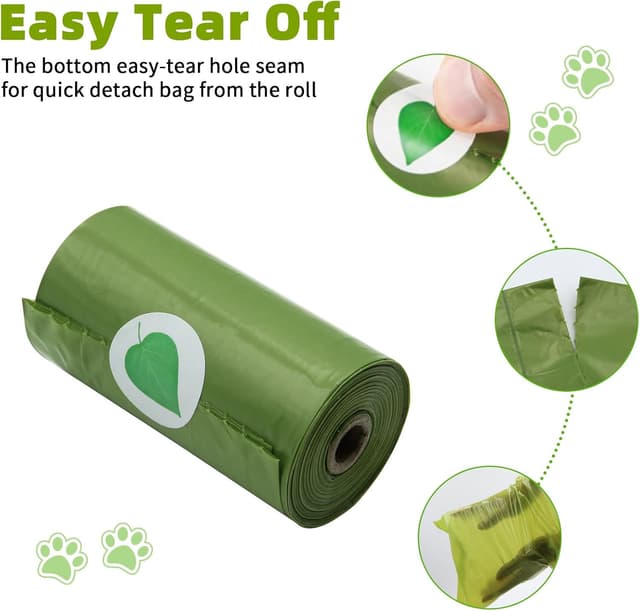 Detalle 2 de Topfree 270 Dog Poop Bags, 18 Rolls