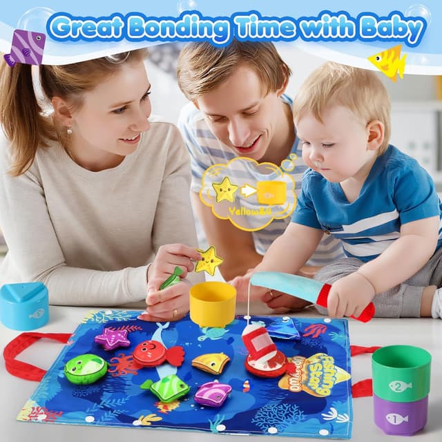Thumbnail 6 de URMYWO Toddler Fishing Game Toys Colour Sorting