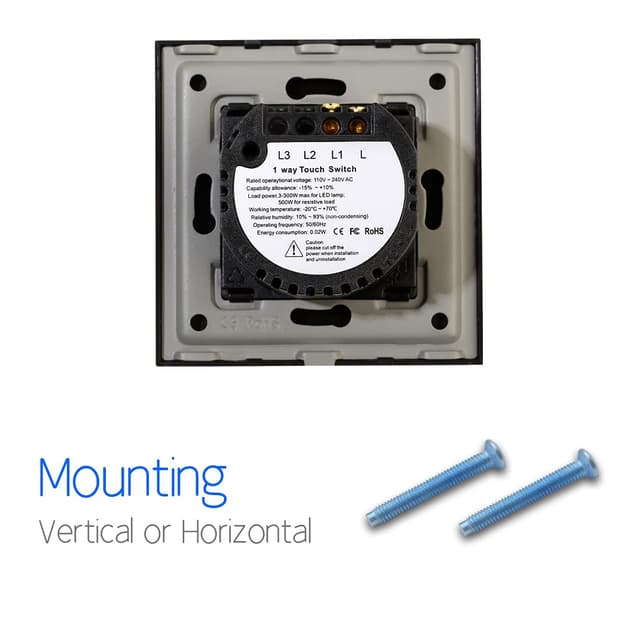 Thumbnail 6 de CNBINGO Touch Light Switch 1‑Way 240V