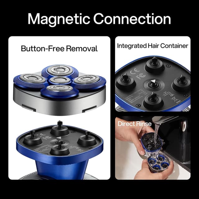 Detalle 2 de yoose H5 Head Shaver 90‑Min Runtime