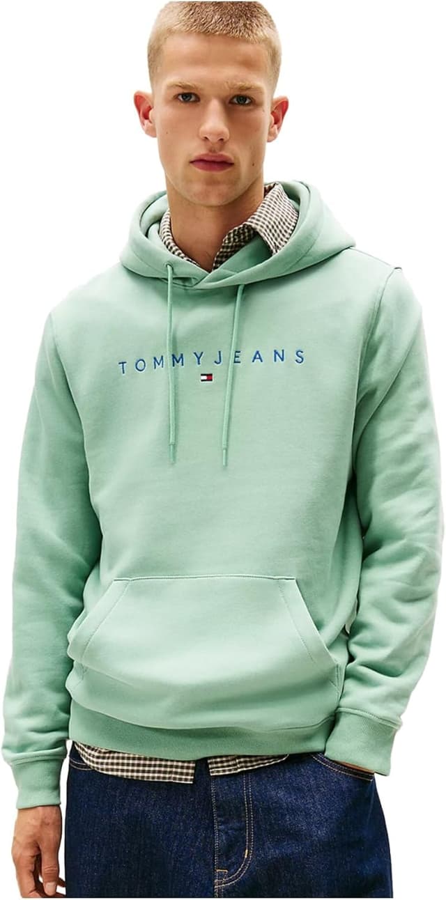 Thumbnail 6 de Tommy Jeans Uomo felpa Linear Logo con cappuccio