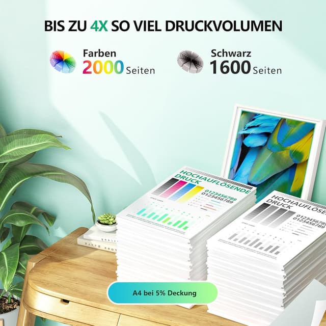 Detalle de NewLift 963XL Multipack (4er-Pack) kompatible Patronen für HP OfficeJet Pro 9010/9012/9020 – 963XL Tinten im Set