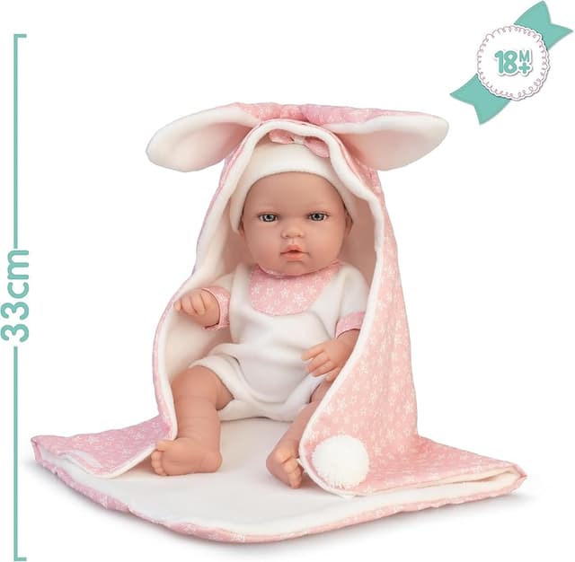 Detalle de Famosa MY SWEET LOVE muñeca bebé 33 cm azul