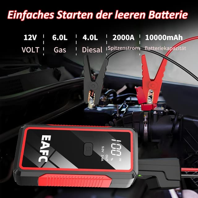 Detalle 2 de EAFC EAFC 5000A jump starter 2000A