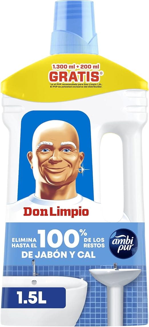 Detalle de Don Limpio Baño Líquido Detergente 1.5 L 💧 Paquete de 3