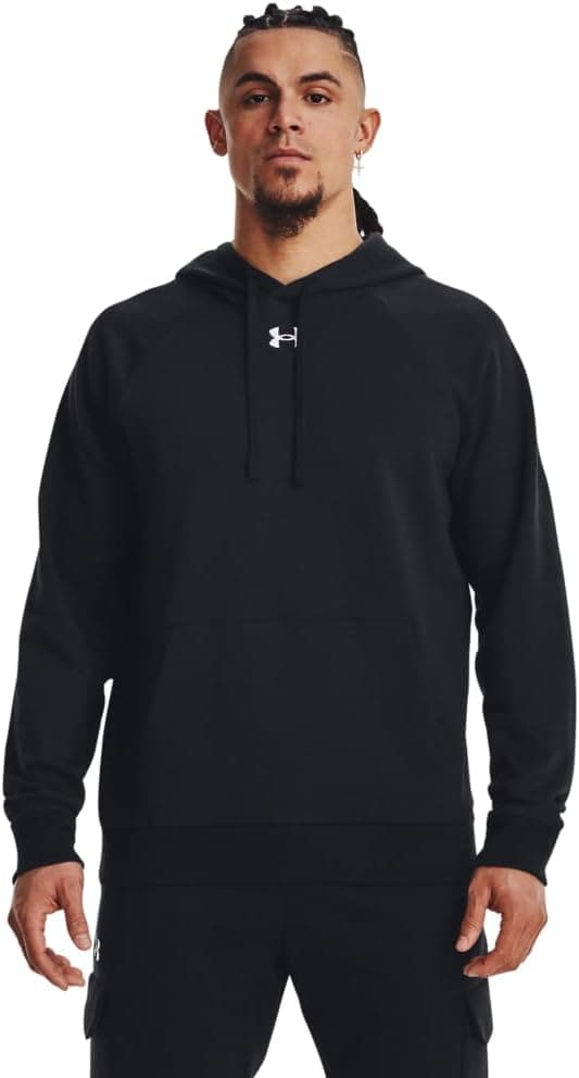 Detalle de Under Armour Men’s UA Rival Fleece Hoodie Shirt (Black)