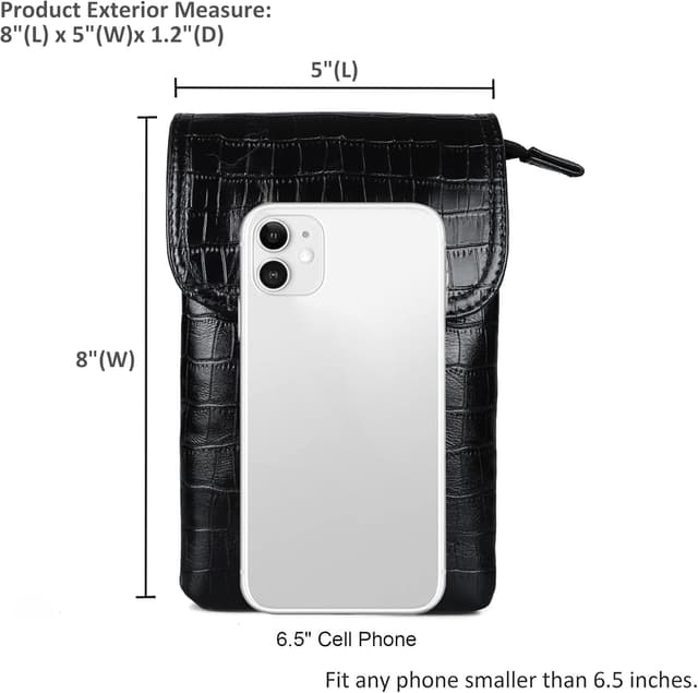 Detalle 2 de befen Handytasche aus echtem Leder 20×13×3 cm