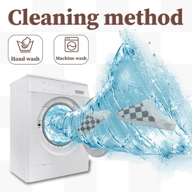 Detalle de Waysoland chaussons à carreaux en mousse floue, antidérapants, pour femmes et hommes