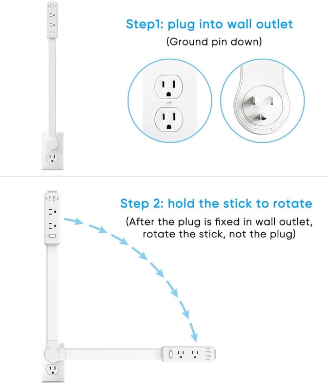 Detalle 2 de Olcorife Outlet Extender Stick 22"-34
