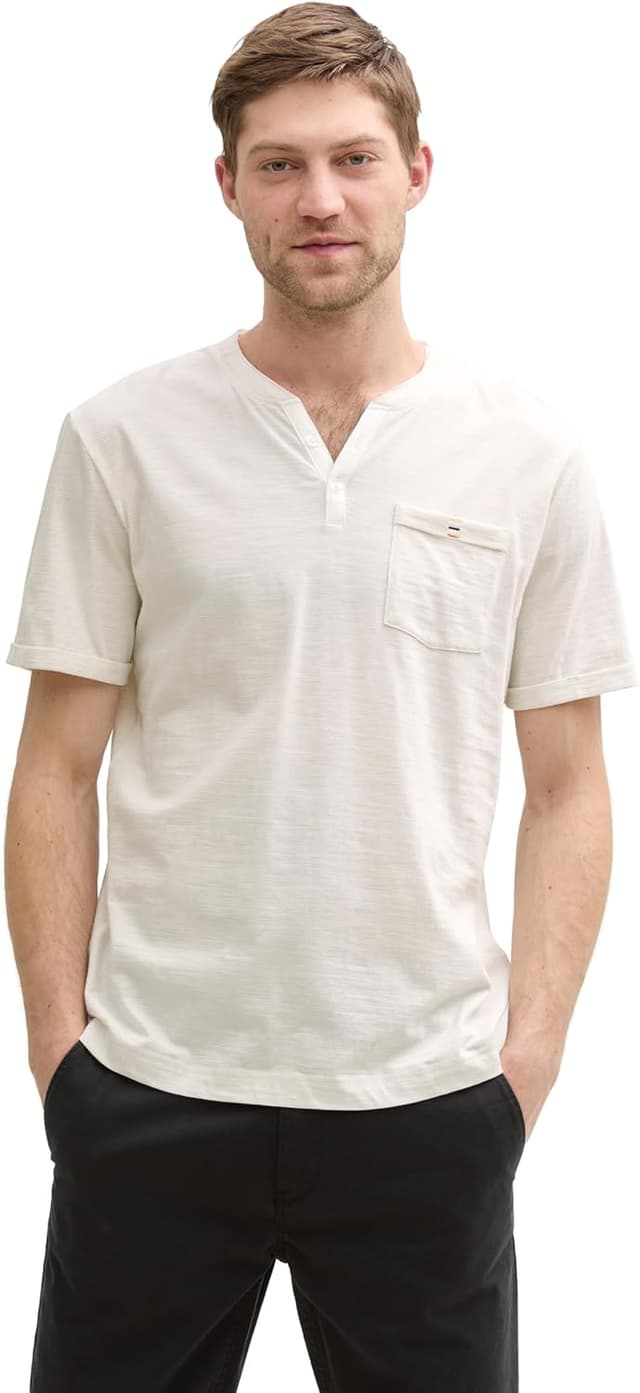 Detalle de Tom Tailor 1046721 T-Shirt da uomo a maniche corte