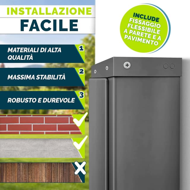 Detalle 2 de tillvex® tenda laterale estensibile e oscurante 160 x 350 cm con copertura per balcone, giardino e terrazzo